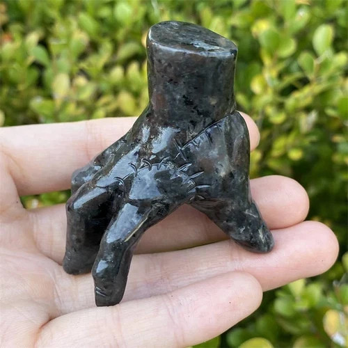 1PC Natural Yooperlite hand carved Quartz Crystal skull Reiki Healing decor