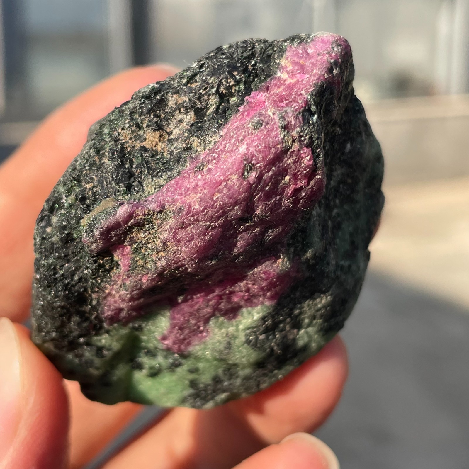 120g Natural Ruby Zoisite Raw Stone Quartz Mineral Specimen Healing