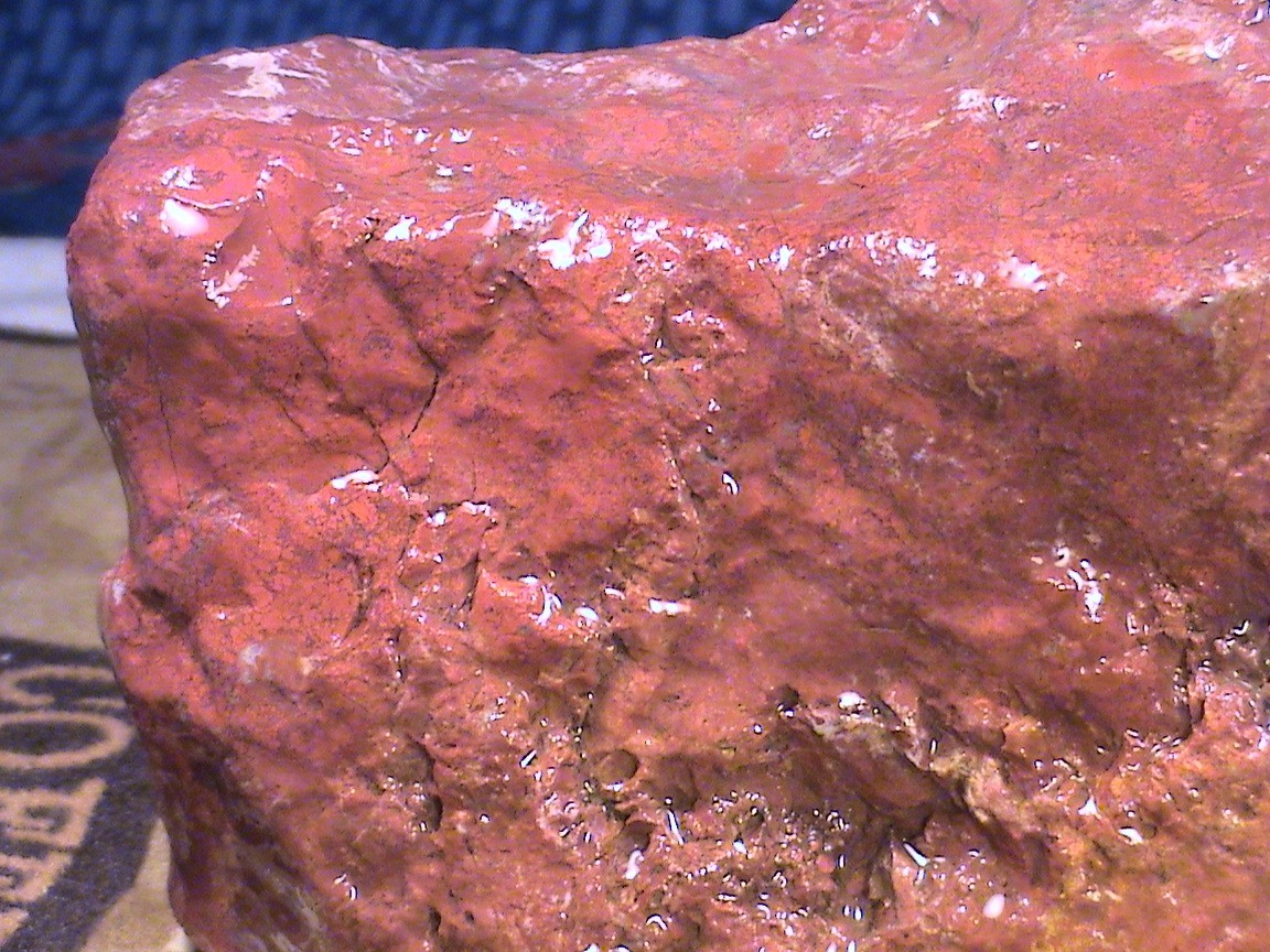 Vibrant Red Jasper Agate #R447, Solid Rough Lapidary Specimen, 3 LBS, 15 OZ
