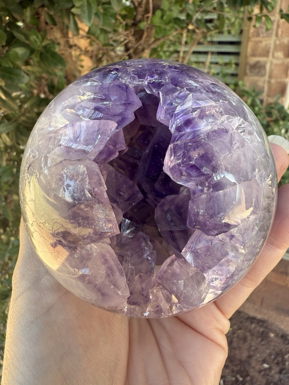 Large 87mm Toothy Amethyst Crystal Druzy Sphere 1lb 12 Oz Purple Phantoms Ball