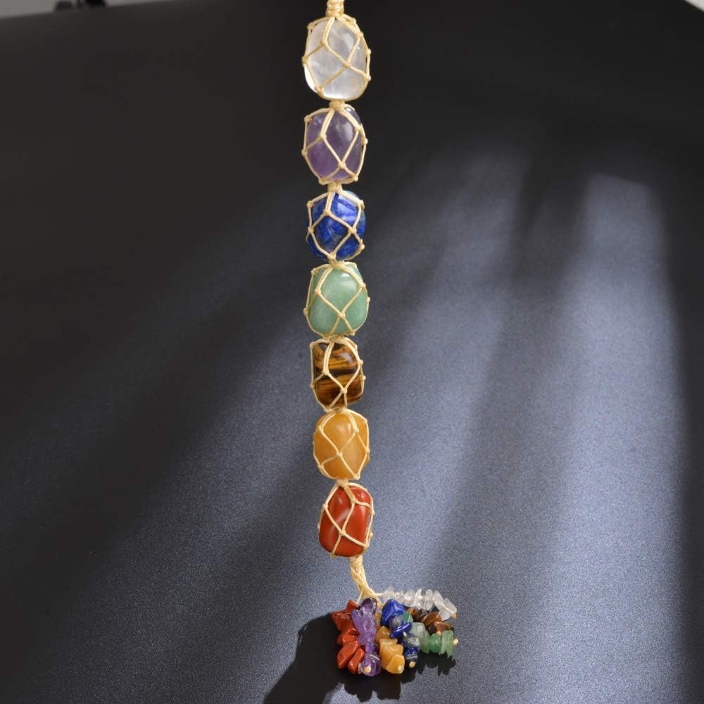 7 Chakra Healing Crystal Ornament for Car, Wall & Indoor Feng Shui Decoration