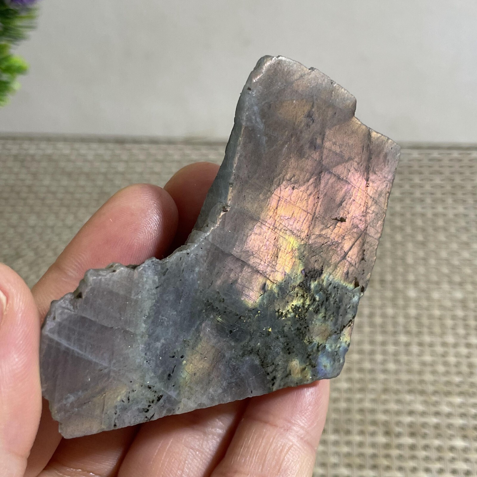 70g Top Labradorite Crystal Stone Natural Rough Mineral Specimen Healing