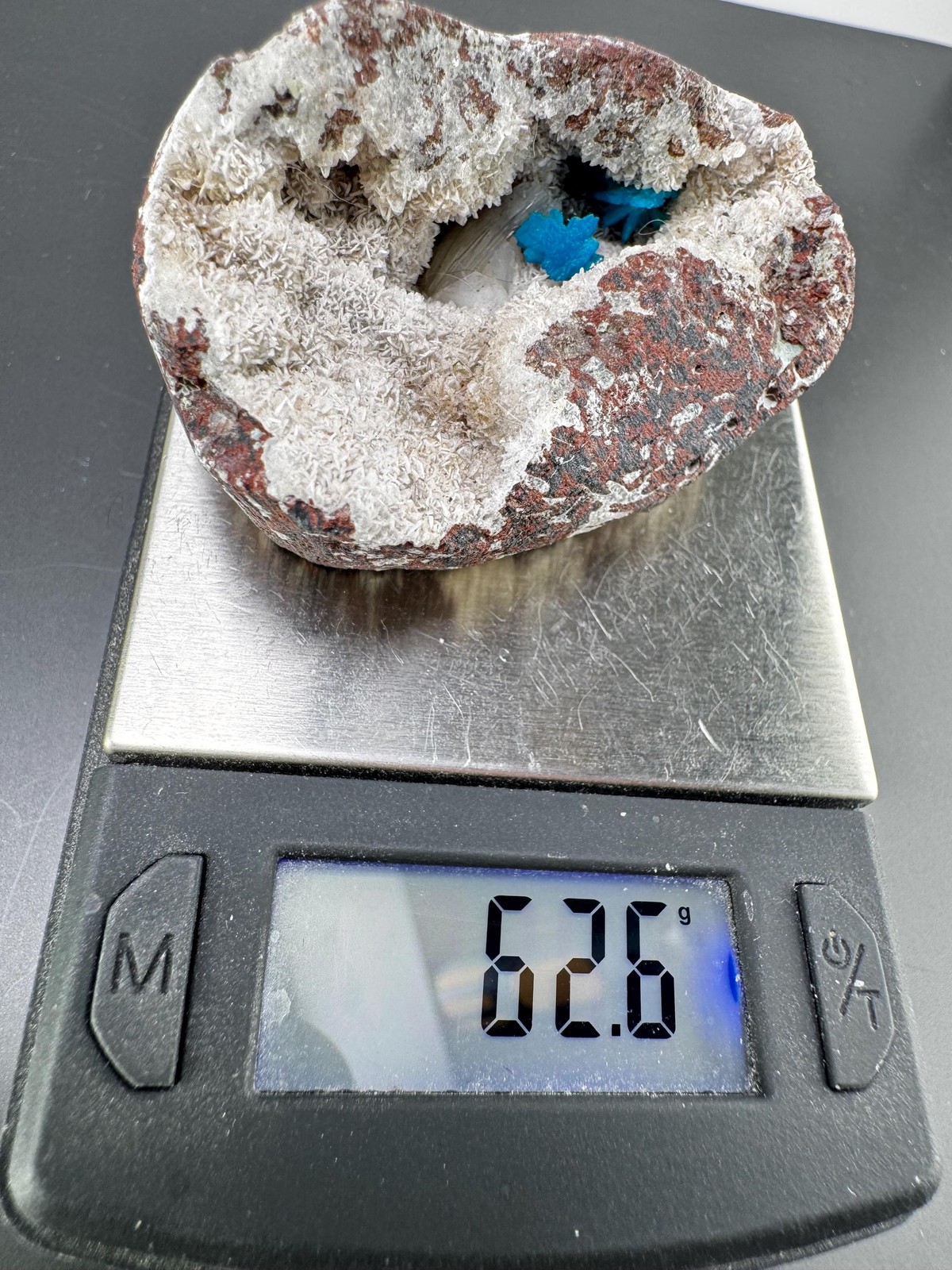 Blue Cavansite on stilbite Minerals Matrix from India – 62g