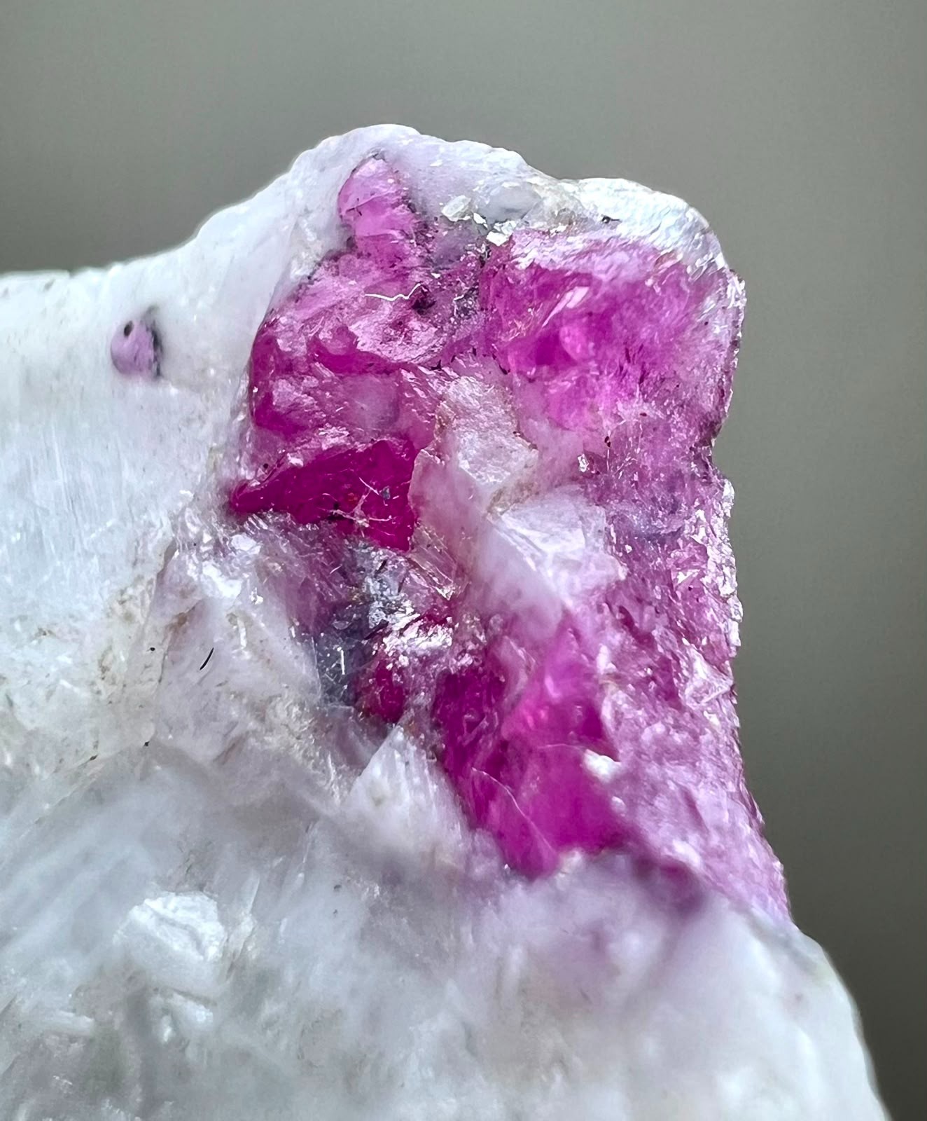 27 CT , Beautiful!!Natural Red Ruby Crystal on matrix From Jegdalek @Afg