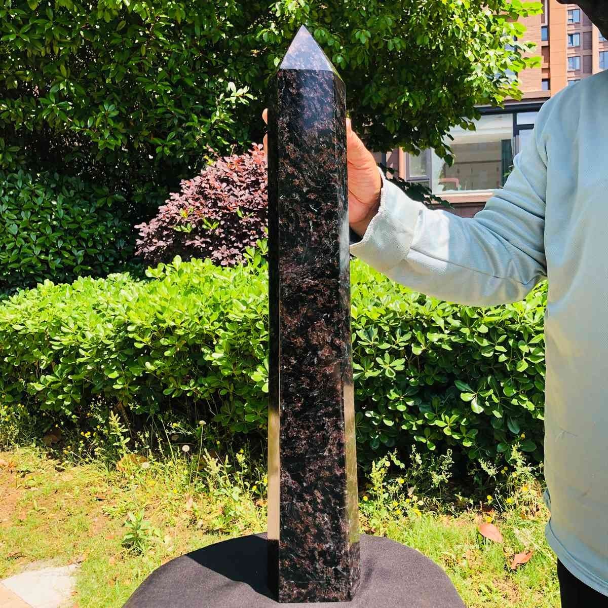15.88LB Natural Fireworks Stone Obelisk Quartz Tower Crystal Wand Point Healing