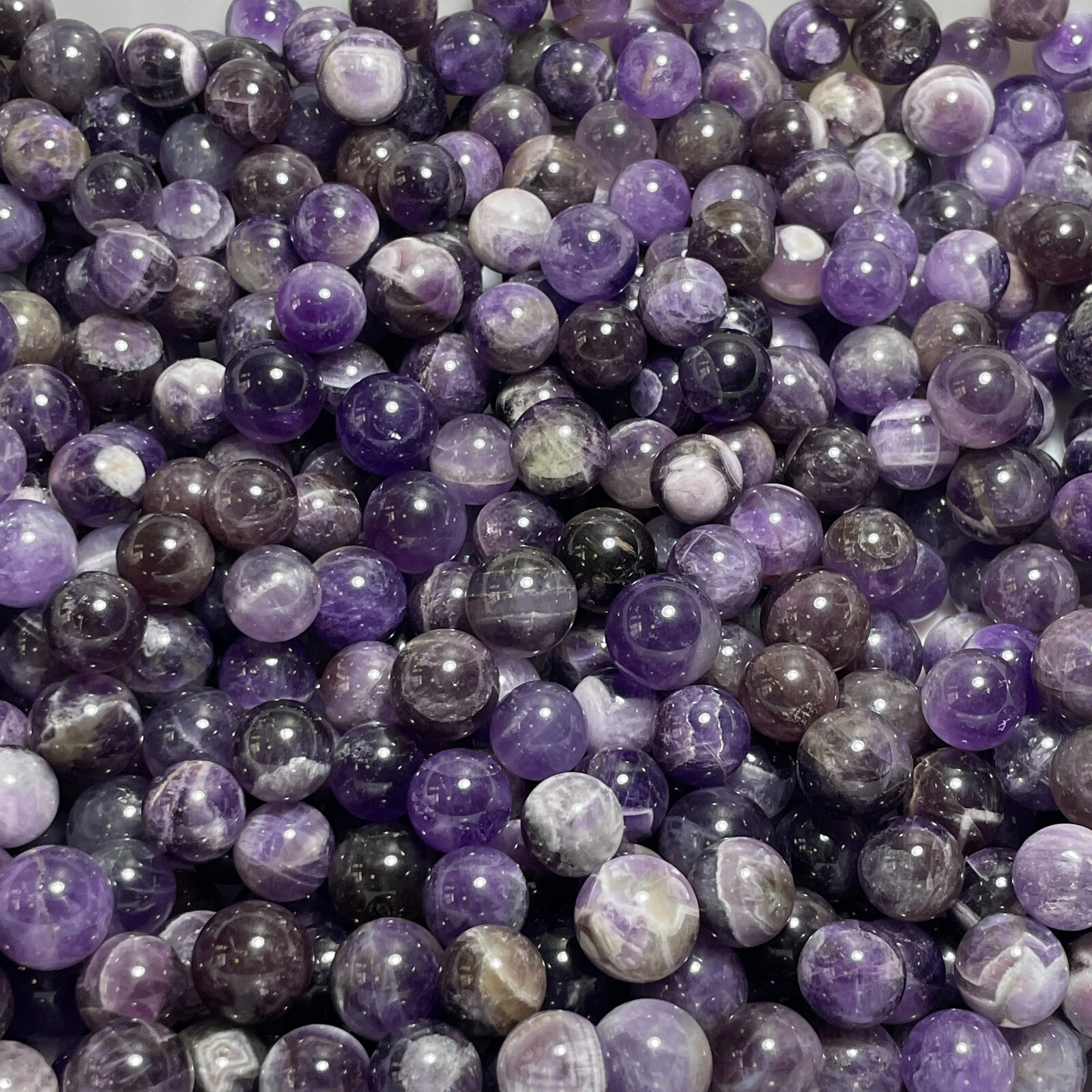 10PCS Dreamy Amethyst sphere Rock crystal ball meditation GemStone random13-15mm