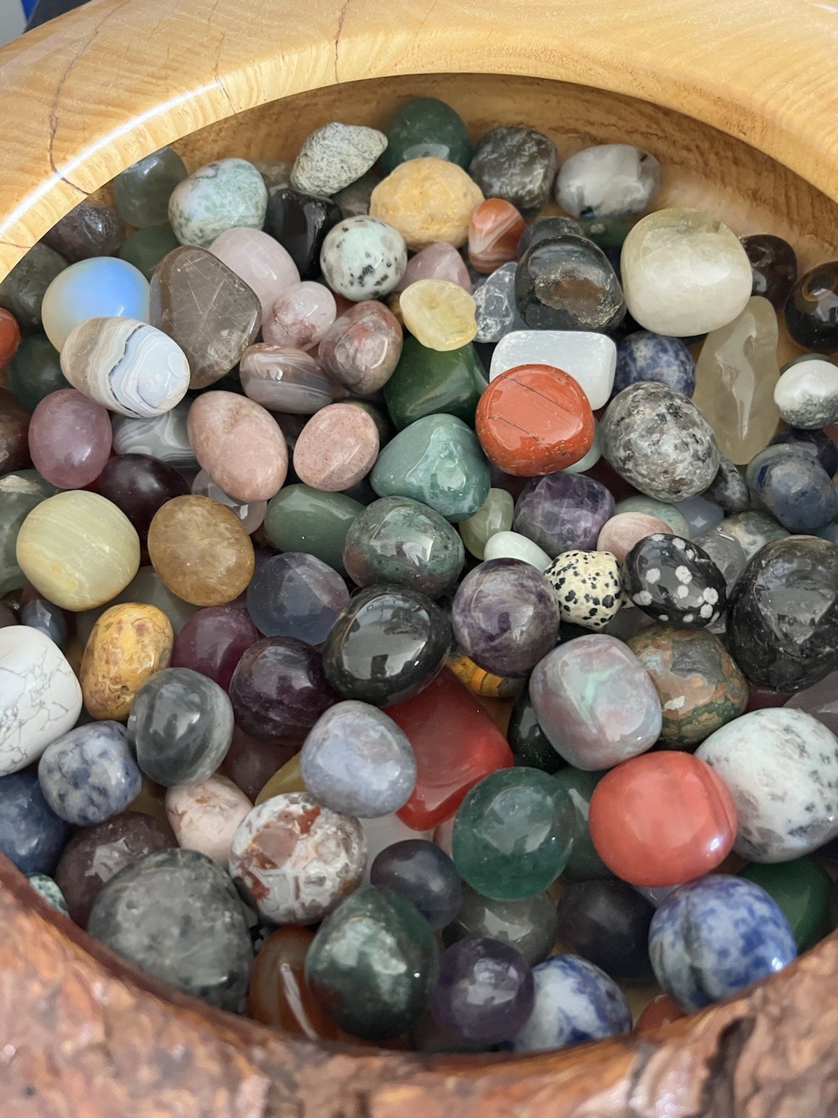 Crystal Mixed Tumble Stone Assorted Bulk Polished 1/2 Pound Natural Rock Mystery