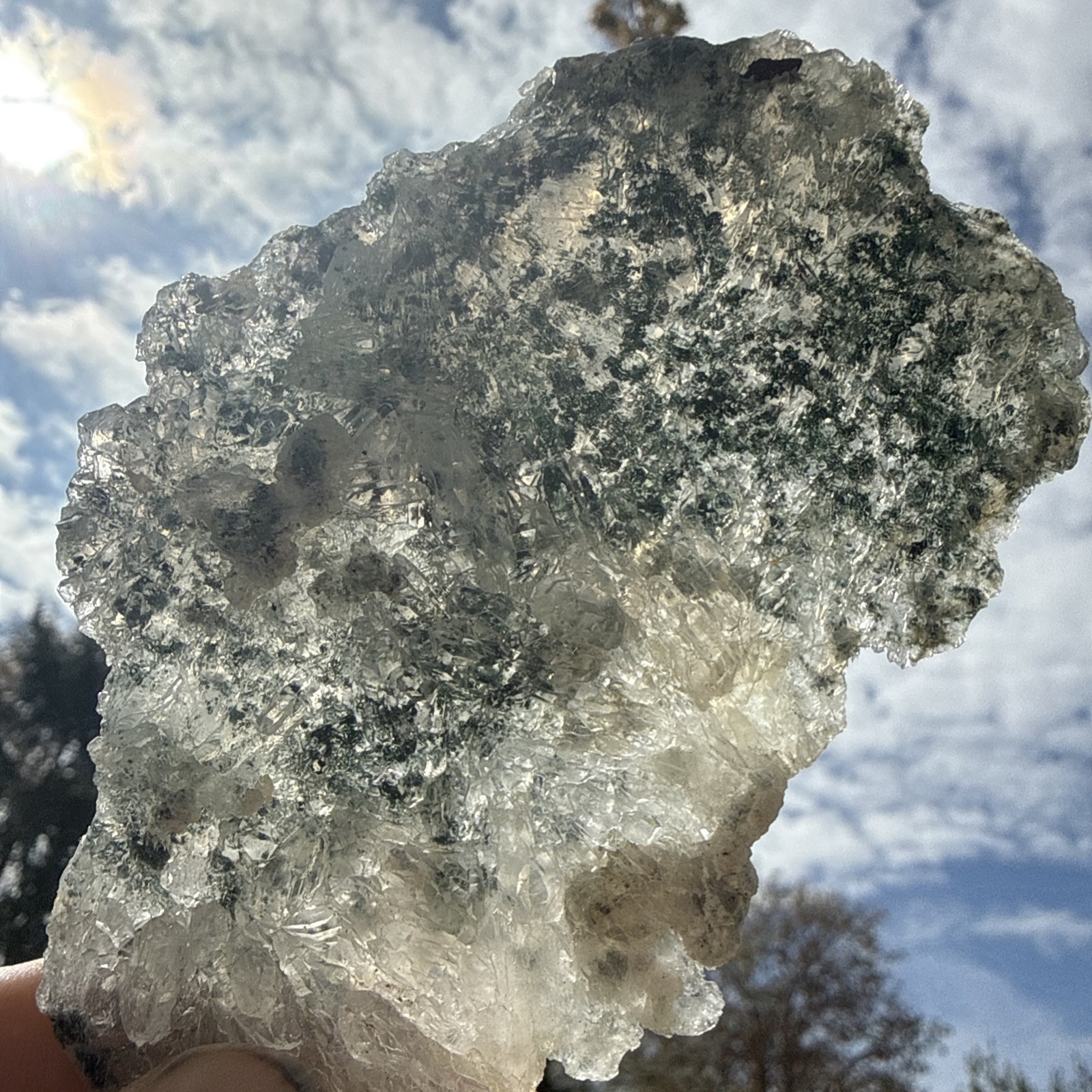 A++Natural Green & Blue Brazilian Flower Zeolite 2 Sided ! Crystals, Minerals!