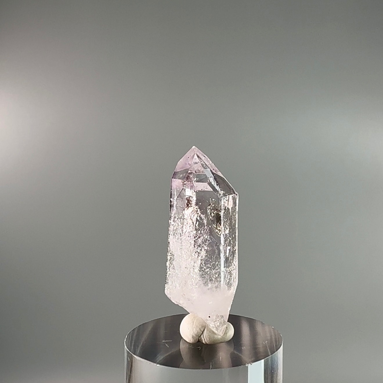 Very Visible Moving Bubble! Rare Optical Lilac Pink Brandberg Amethyst Enhydro