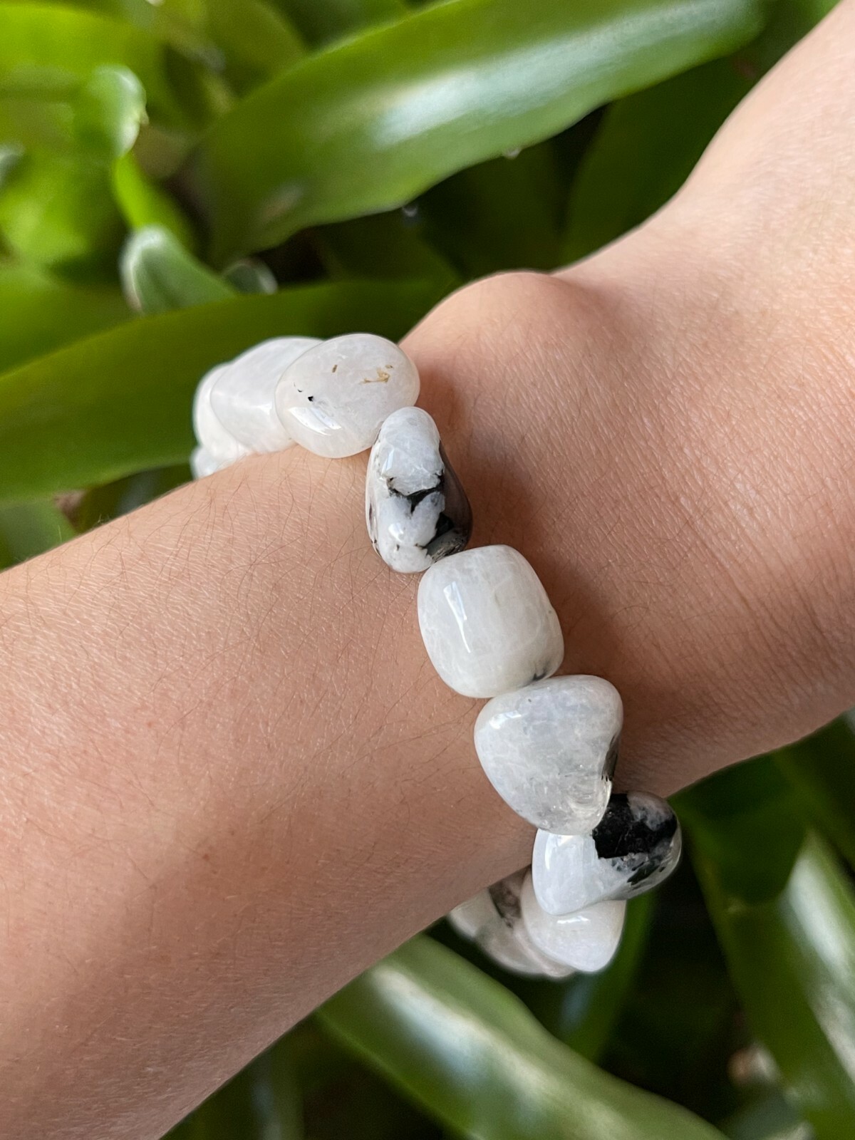 Grade A++ Rainbow Moonstone Crystal Nugget Bracelet 13-19 mm, Wholesale Bulk Lot