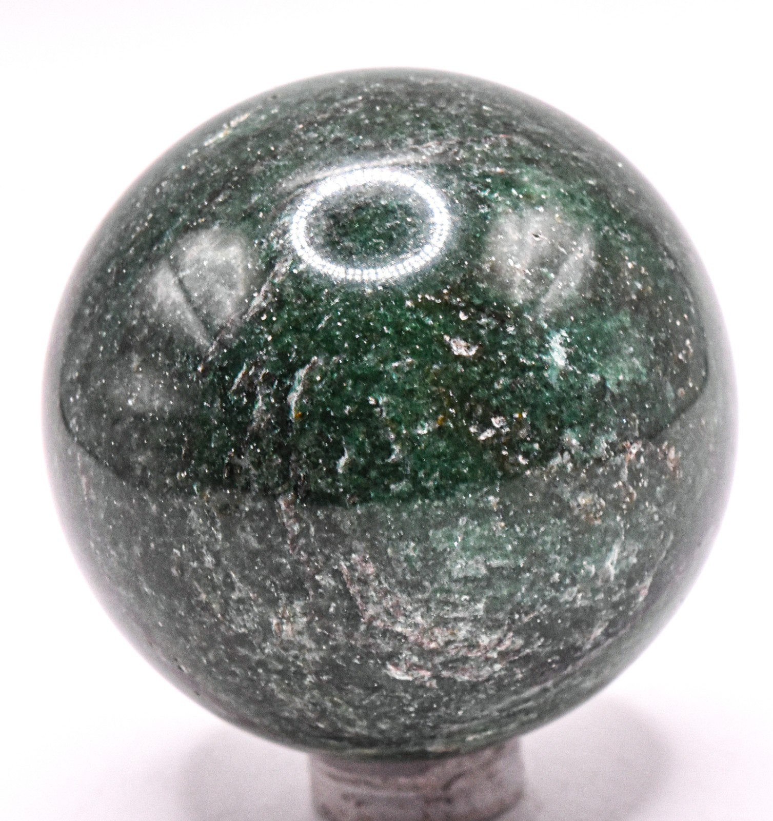 49mm 170g Green Jade Sphere Polished Natural Gemstone Crystal Mineral Ball India