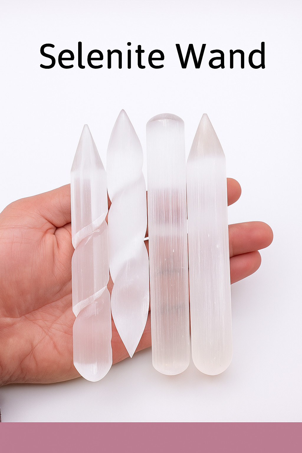 Selenite Crystal Various Shapes Natural Healing Stone Reiki Satin Spa Decor
