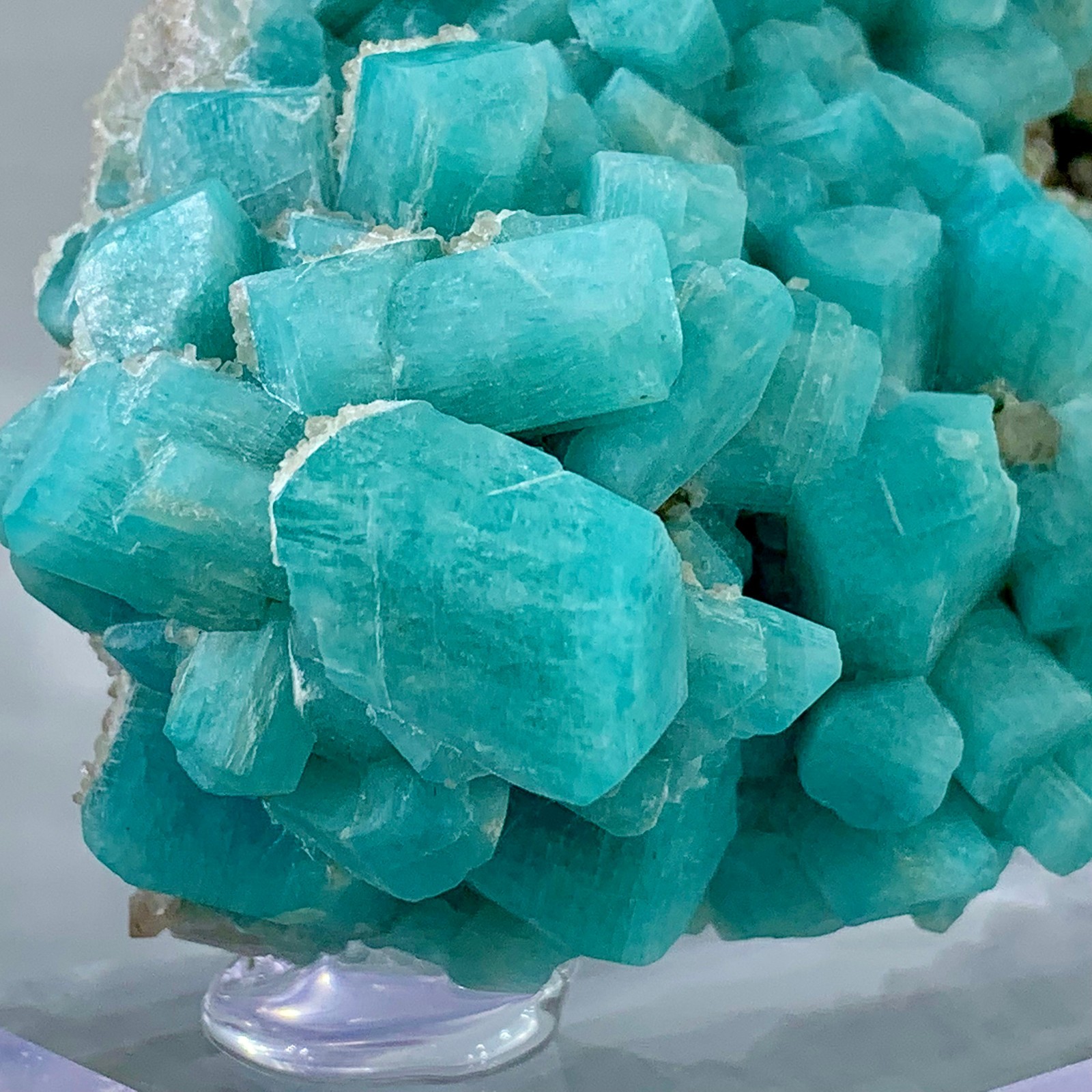230g Rare!! Natural beautiful Amazonite with Quartz Crystal Specimen Rough
