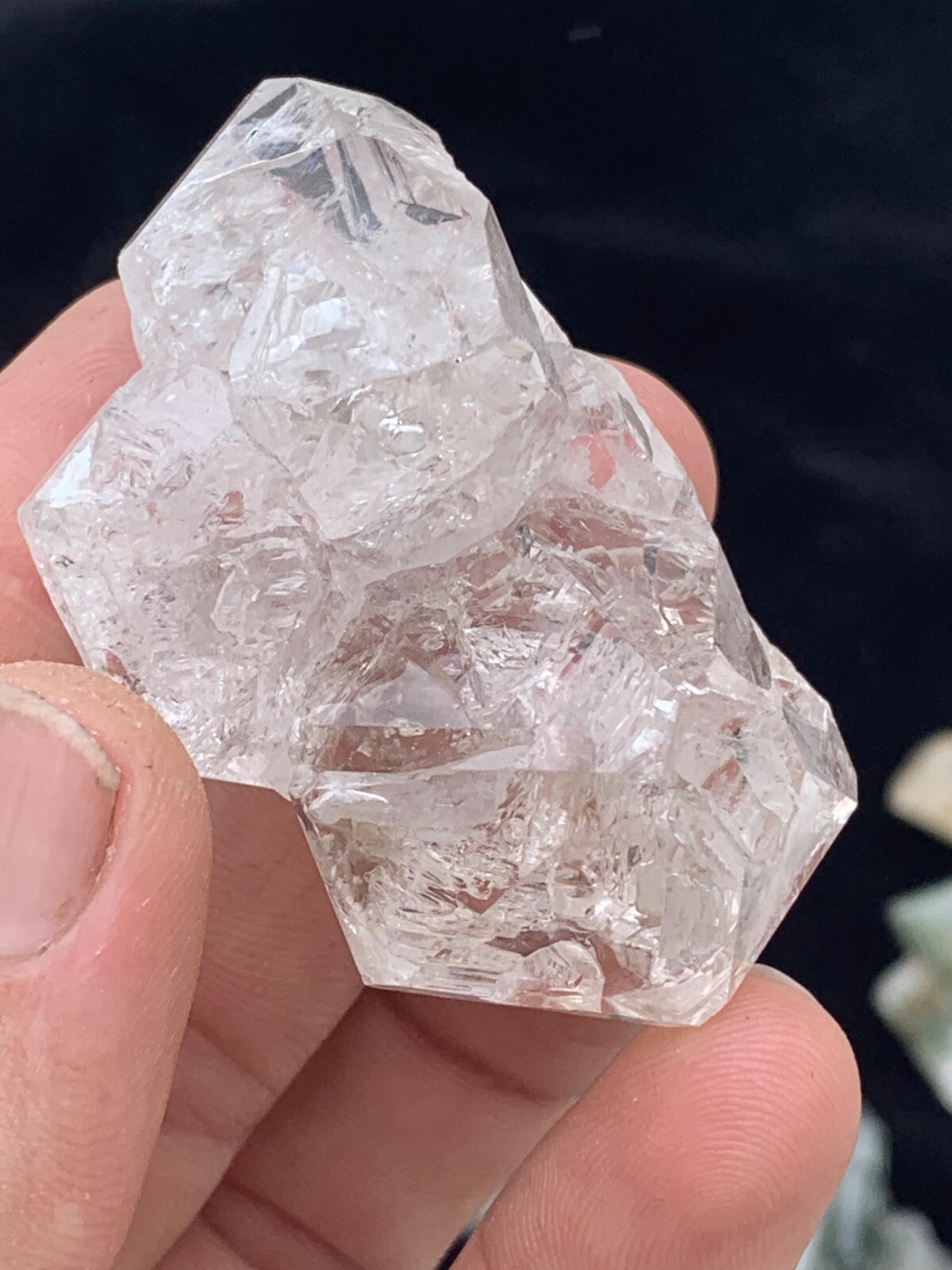 60 Gm Beautiful White Bone Window Quartz Crystal