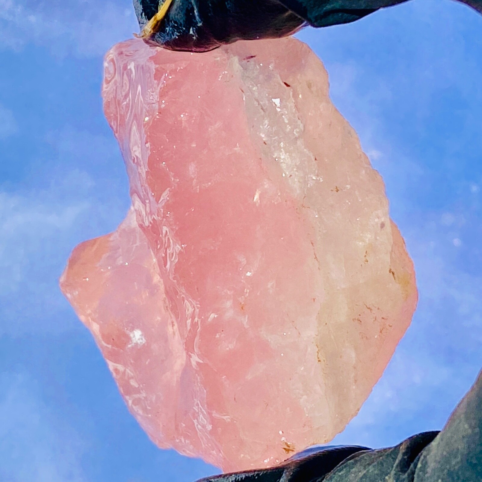 Madagascar Pink Rose Quartz Raw Rough Stone Crystal Natural Rock Random Pull
