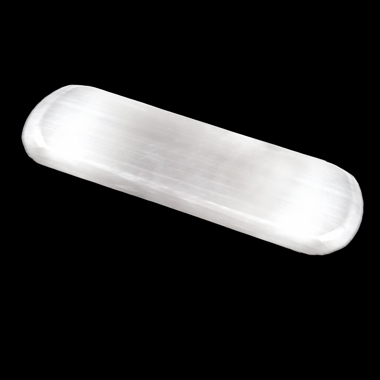 XL Polished Selenite “Charging” Plate ” Flat Natural Wand Crystal Display Plate