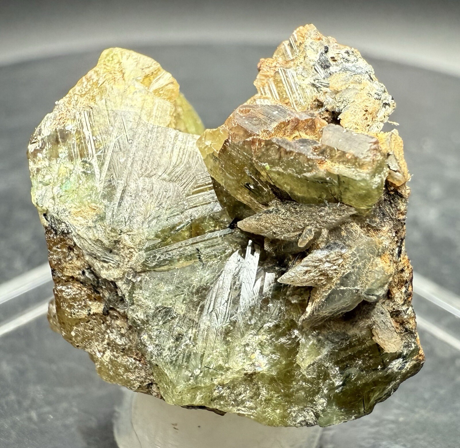 42 Carat Apple Green Titanite Sphene Crystal Mineral Specimen Skardu Pakistan