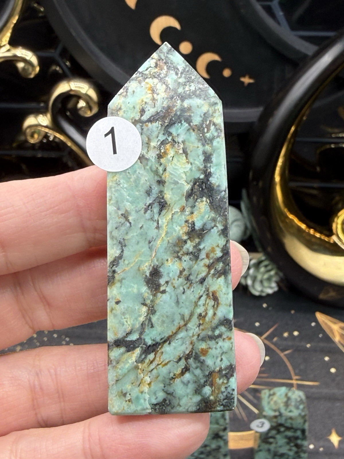 Natural African Turquoise small/mini Points Free shipping