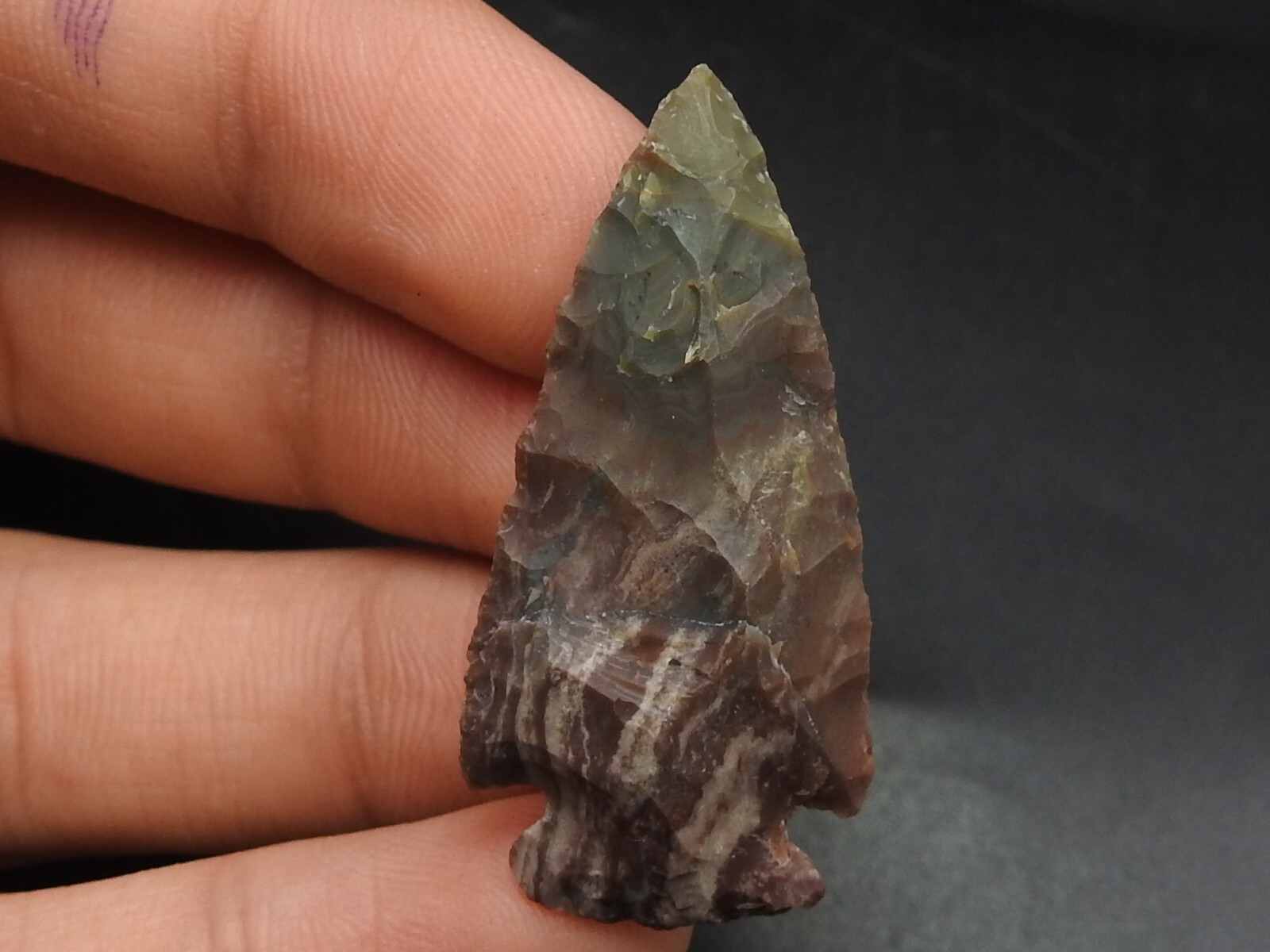 Jasper Natural Rough Arrowhead Shape Hammered Stone 41X20X8MM Approx