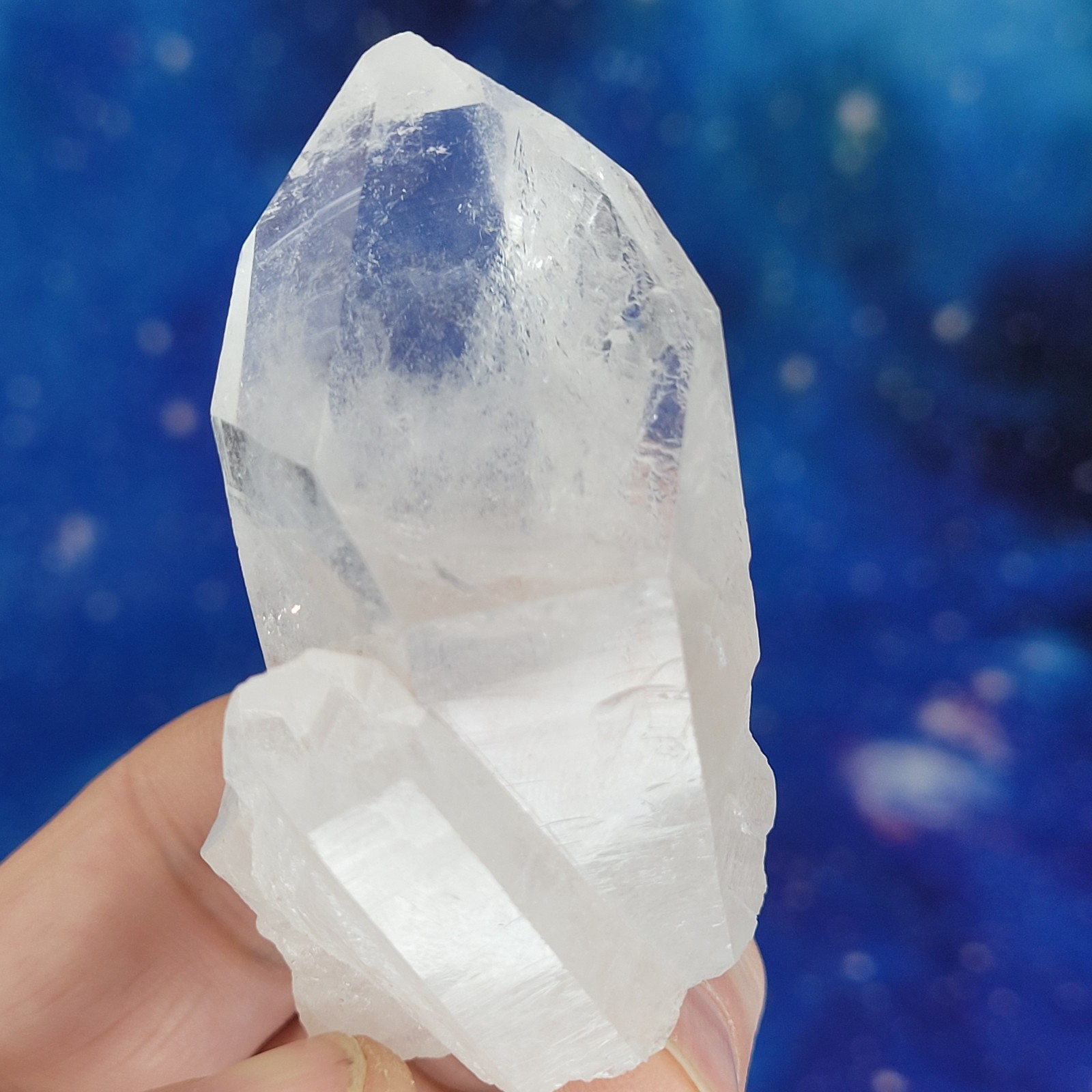Crystal Clear Quartz Point Cluster AA Grade 87g Natural 2.7 Brazil Healing