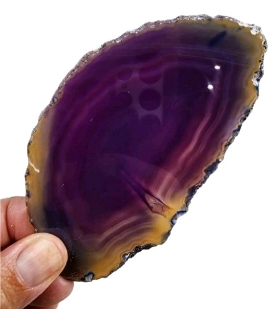Purple Agate Polished Slab 42.1 grams.