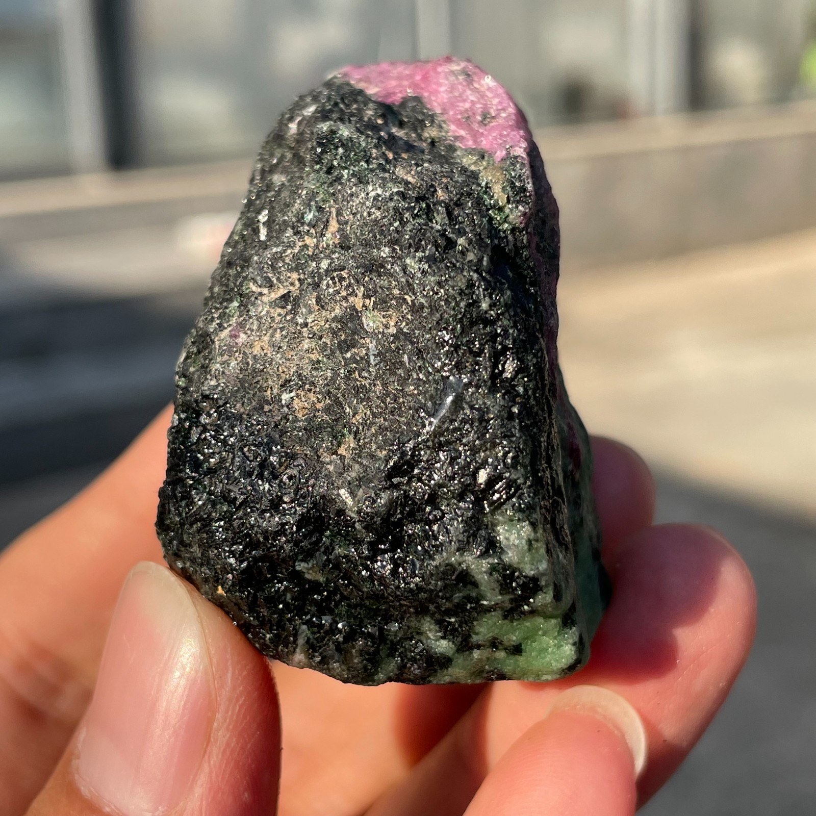 120g Natural Ruby Zoisite Raw Stone Quartz Mineral Specimen Healing