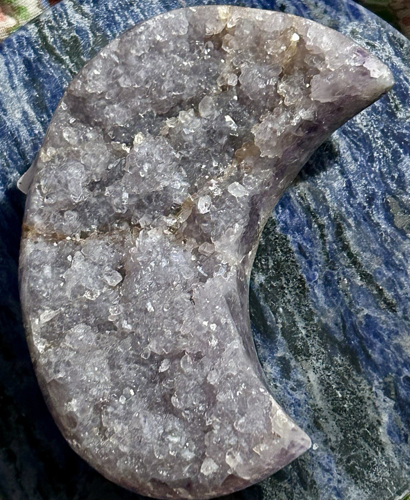 Amethyst Moon 197 Gram Crystal Carving Natural Stone