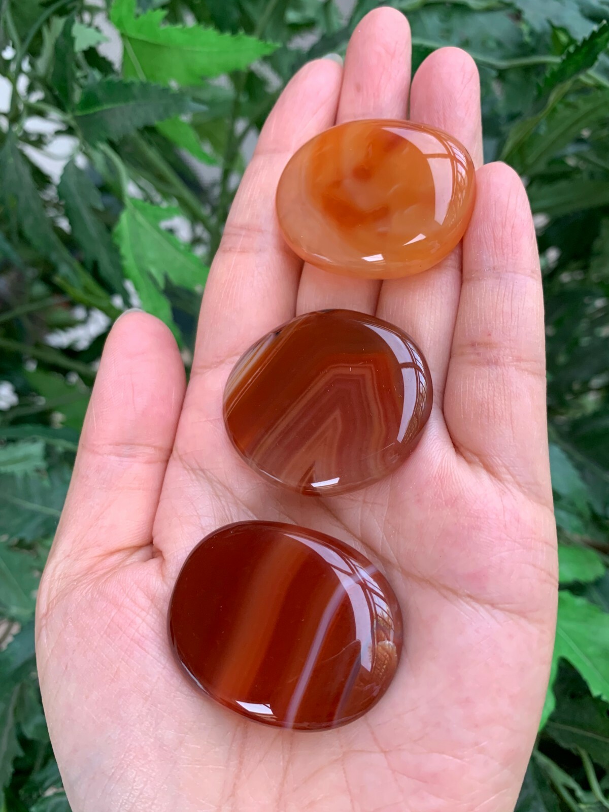 Carnelian Smooth Stone, 1.5″-2″ Polished Carnelian Palm Stone,Wholesale Bulk Lot