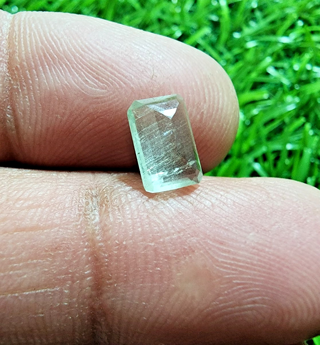 Aquamarine Heliodor Emerald Cut 1.55 Ct Natural Loose Gemstone For Ring