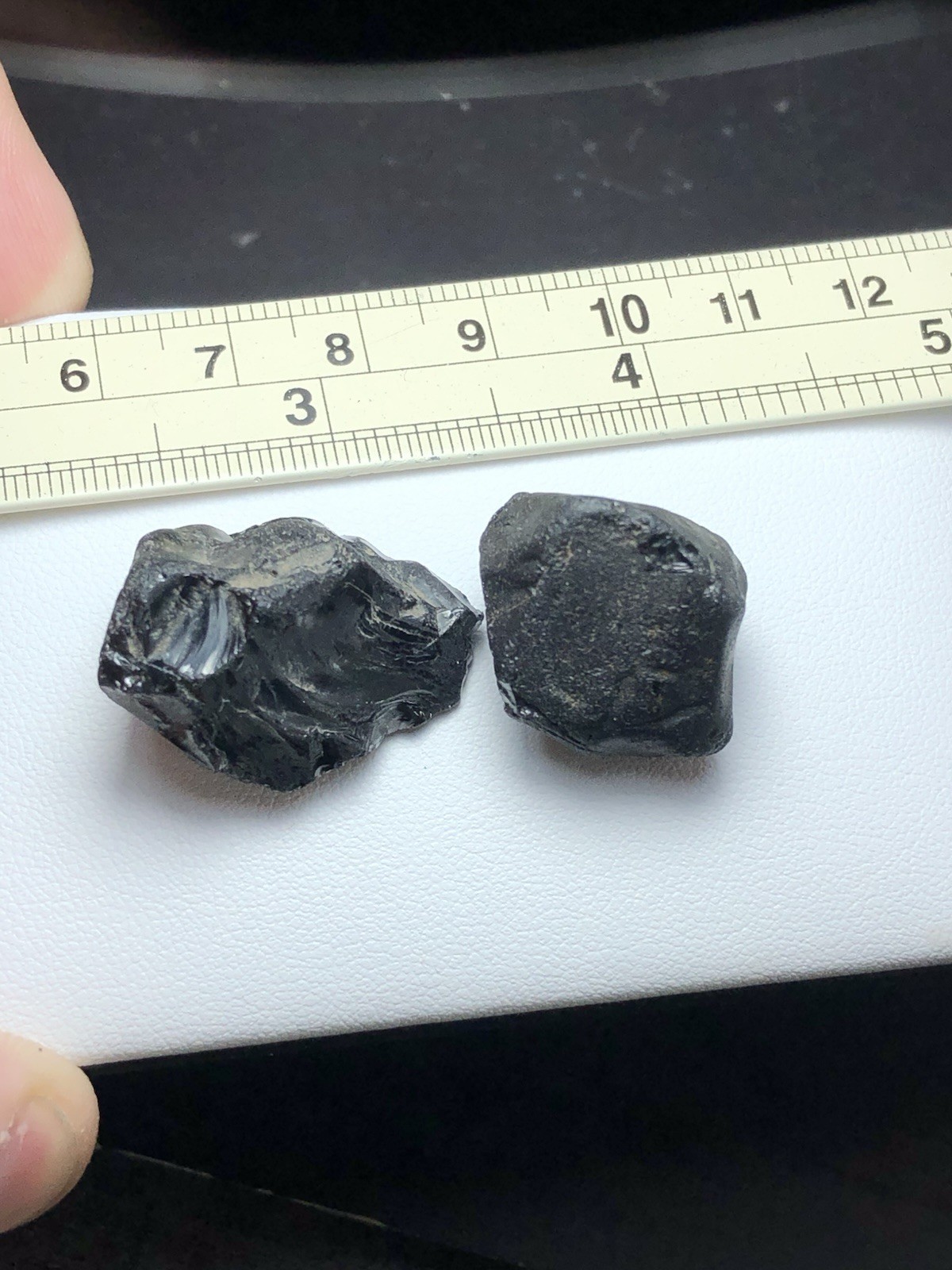 113.85 Crt / 2 piece / Facet Rough Grade Natural Black Spinel Big Size For Cutt
