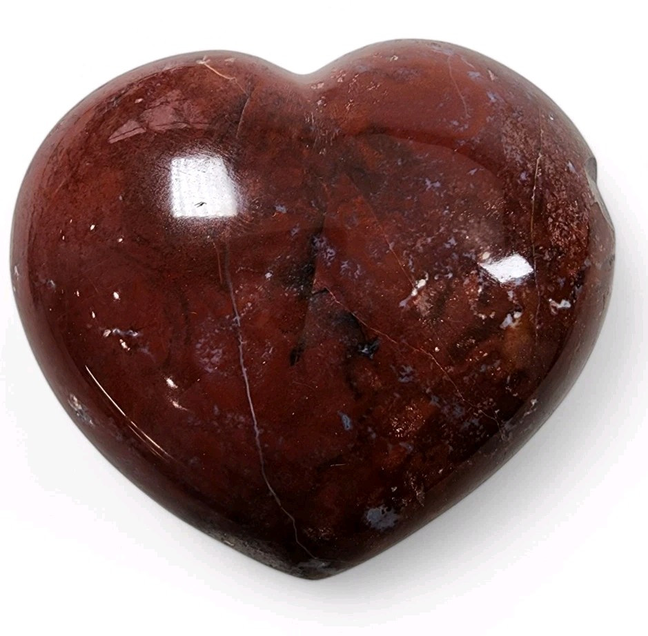 Red Jasper Polished Heart 138.4 grams