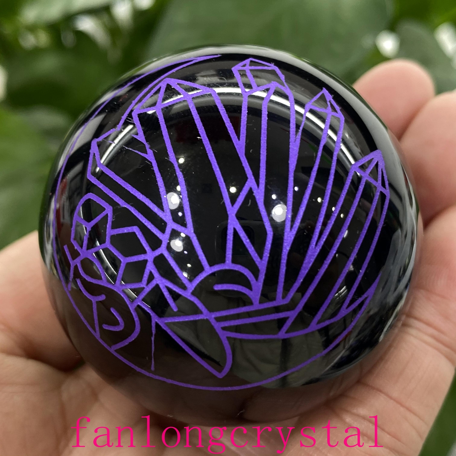50mm+ Natural Obsidian ball rainbow quartz crystal sphere gem reiki healing 1pc