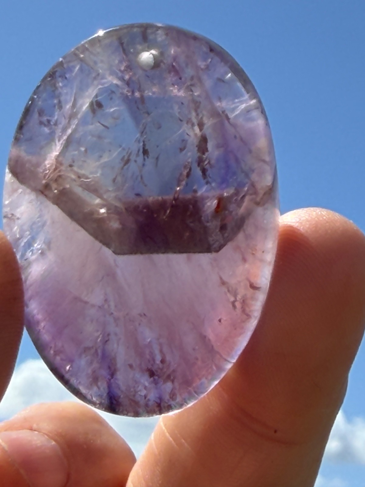 Auralite 23 Crystal Polished Pendant from Canada 1.75″ x 1.5″