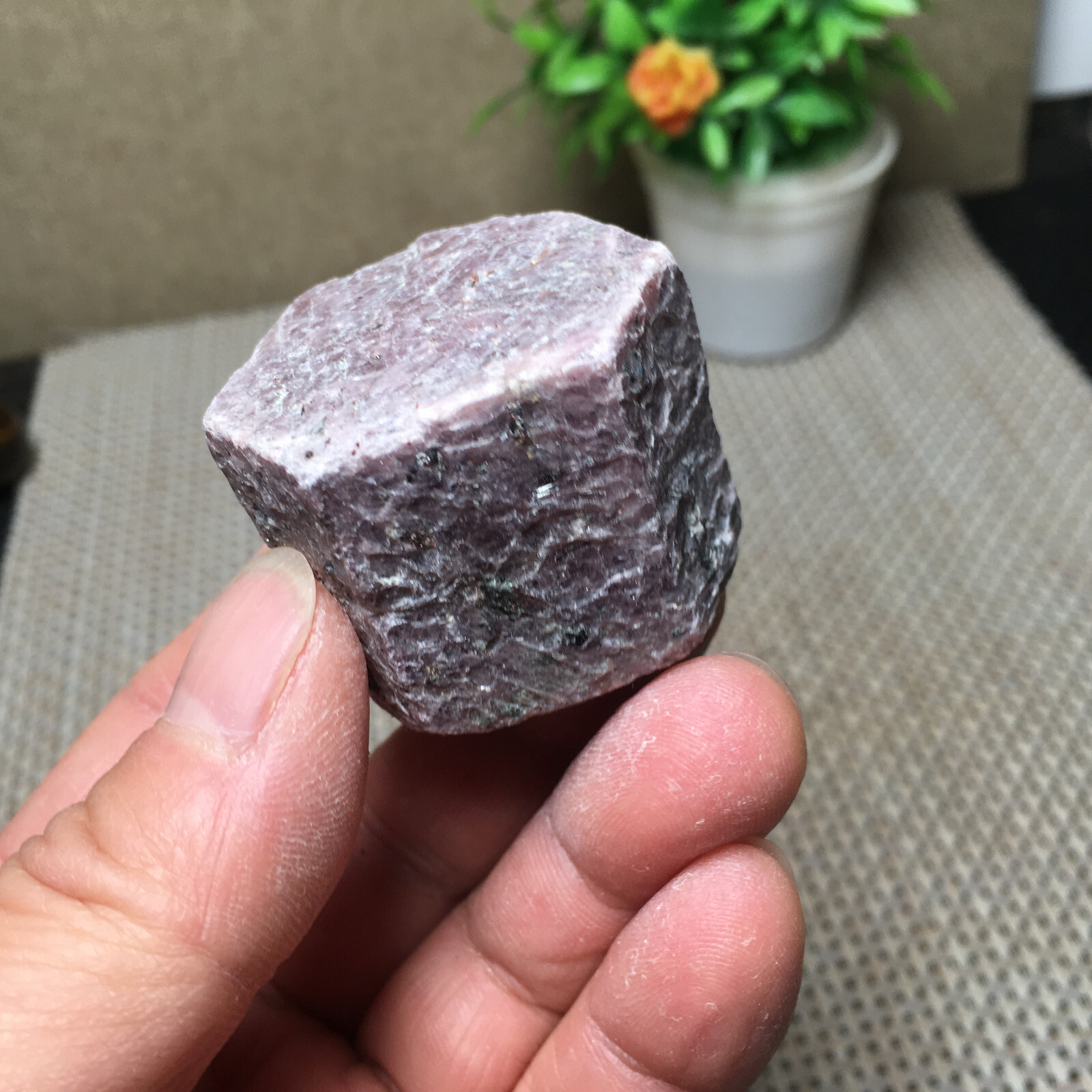 133g Natural Red Corundum Ruby Crystal Rough Mineral Specimen B1896
