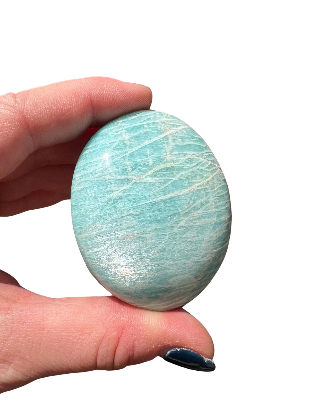 Amazonite Palm Stone, Natural Amazonite from Madagascar