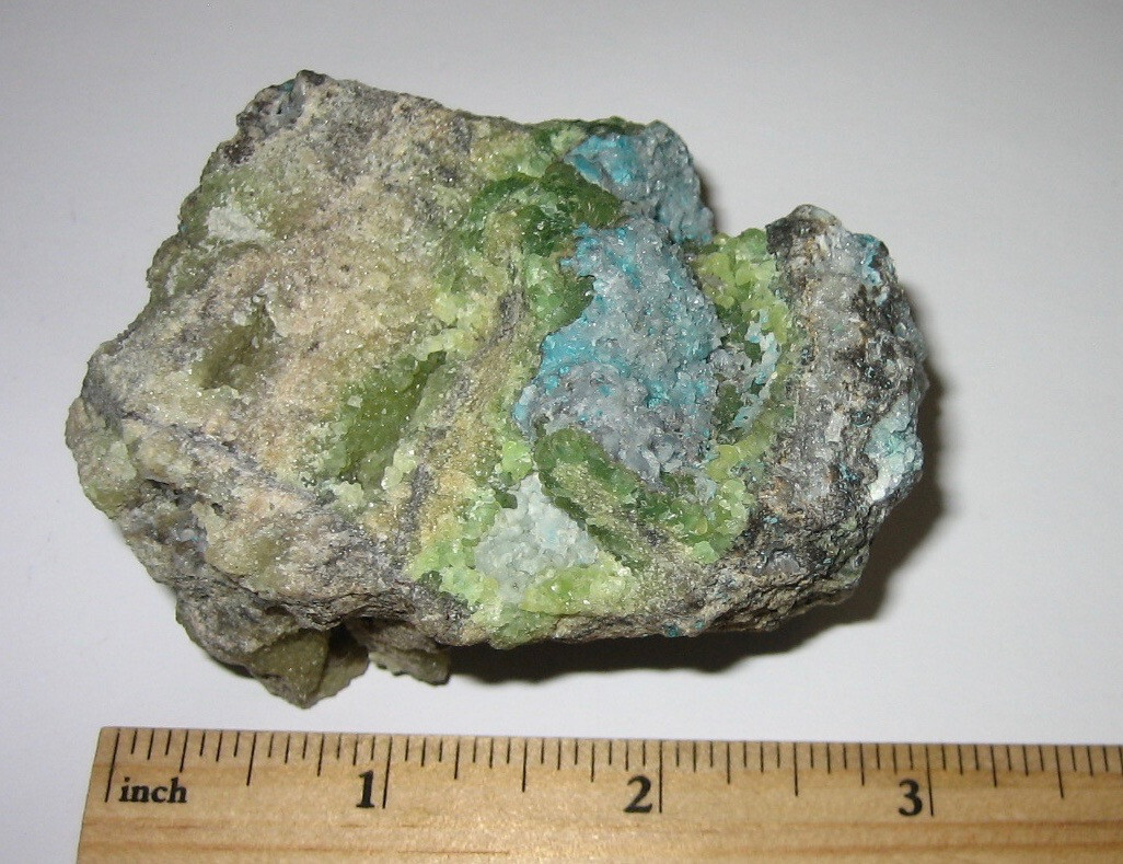 3.2″ BEAUTIFUL NATURAL GREEN & BLUE SMITHSONITE CRYSTAL CLUSTER AZ USA 328.3g *A