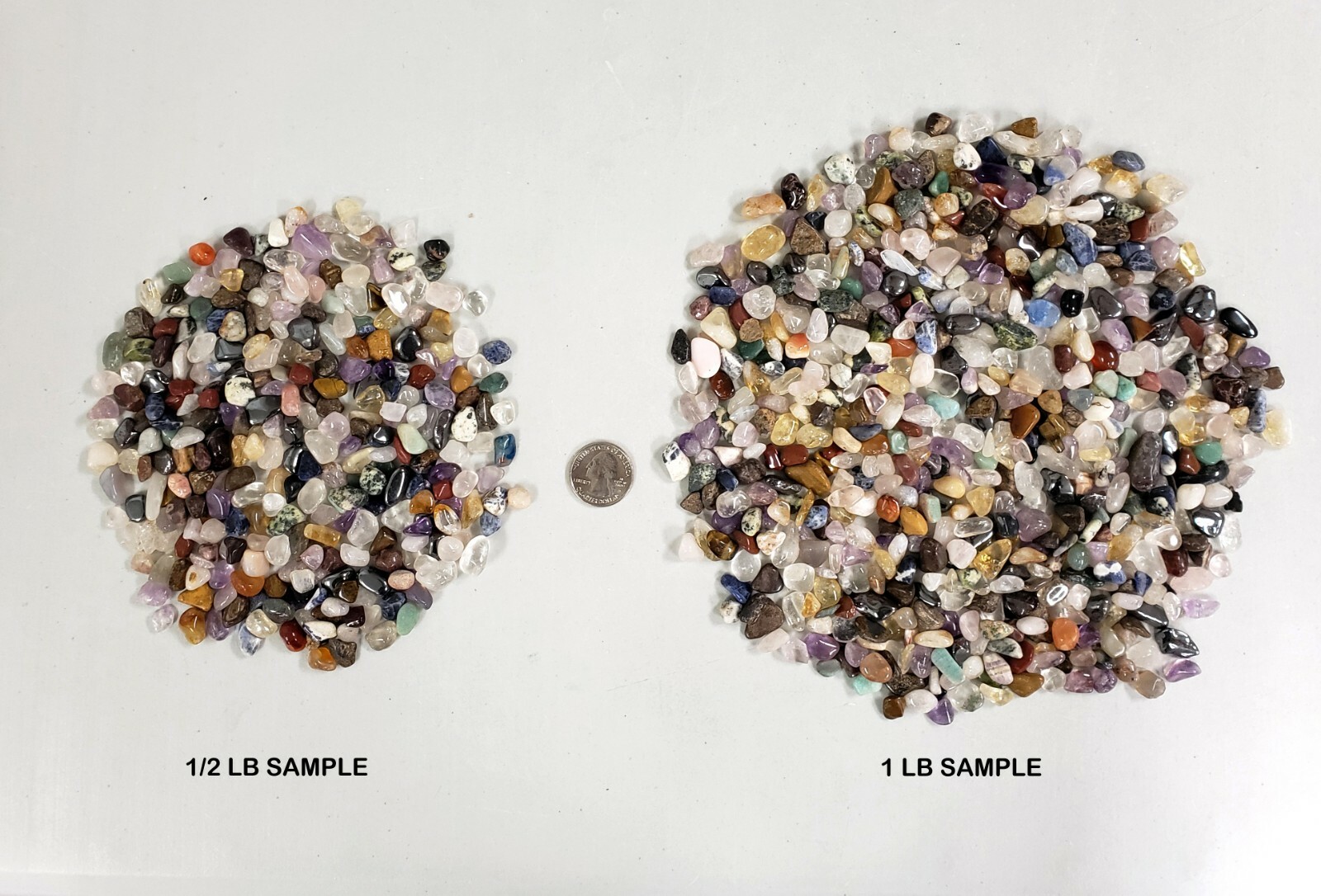TUMBLED CRYSTAL CHIPS – Bulk Tumbled Stones – Assorted Crystal Gemstones