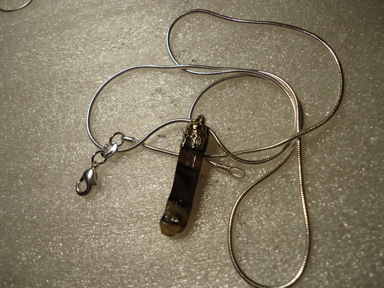 Agate pendant Necklace 925 Chain