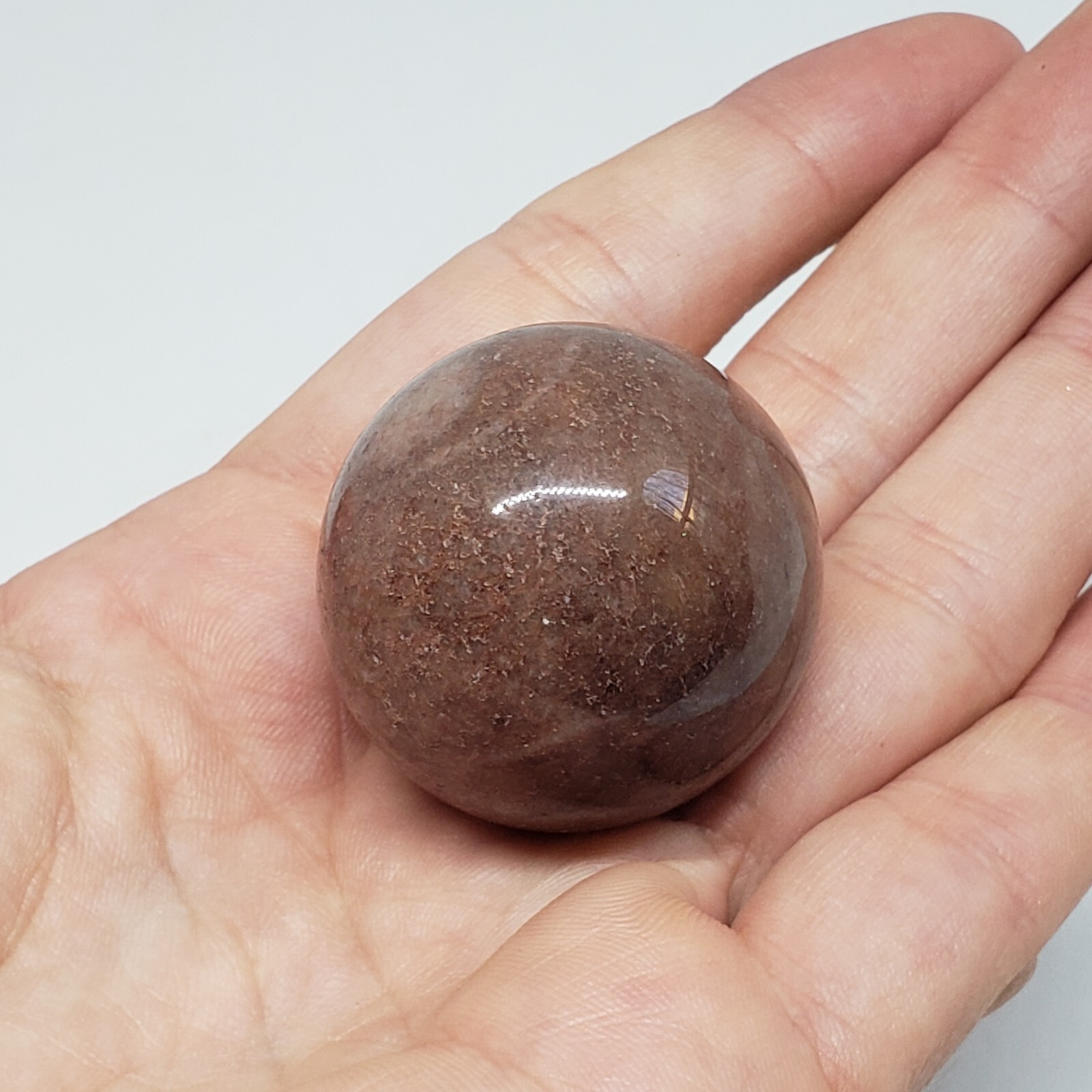 Strawberry Quartz Crystal Sphere Ball Mini Sphere Marble 1 1/2″