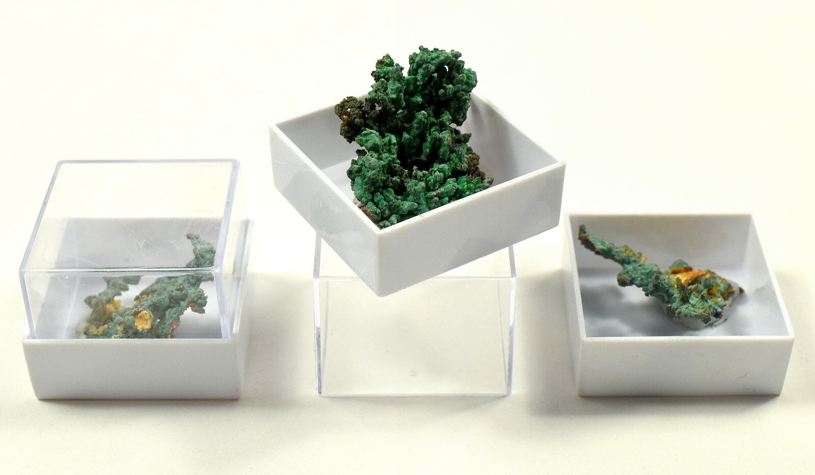 Green Orange Copper Cluster in Box Collectible Gemstone Crystal – Morocco (1PC)