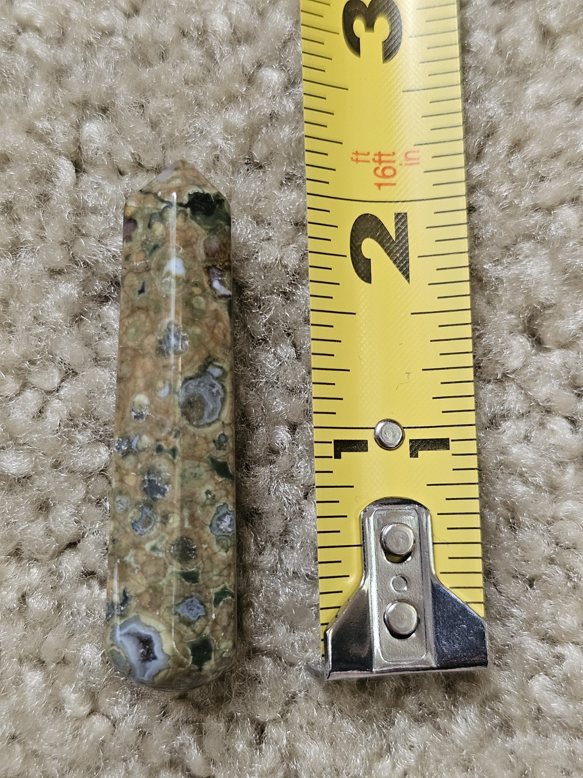 Small Jasper Massage Wand, Crystals & Stones, Mineral Specimen, Metaphysical
