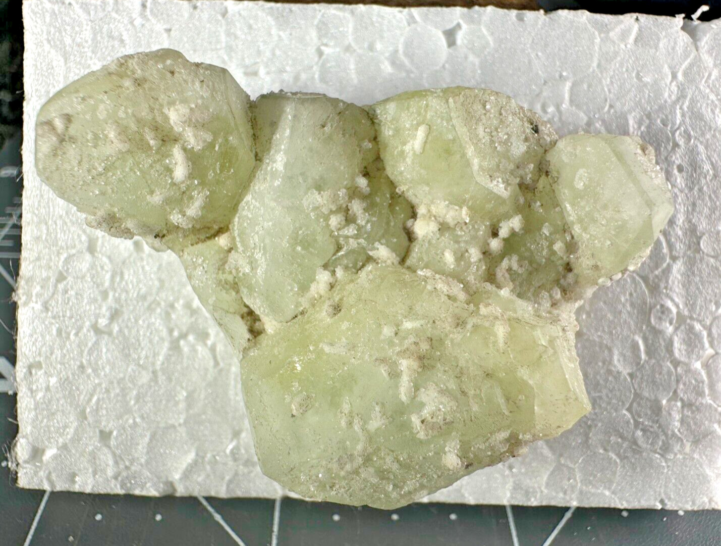 ➤ RARE- 2″ Green PREHNITE CRYSTALS (NOT Botryoidal) Quebec Canada VIDEO➤758
