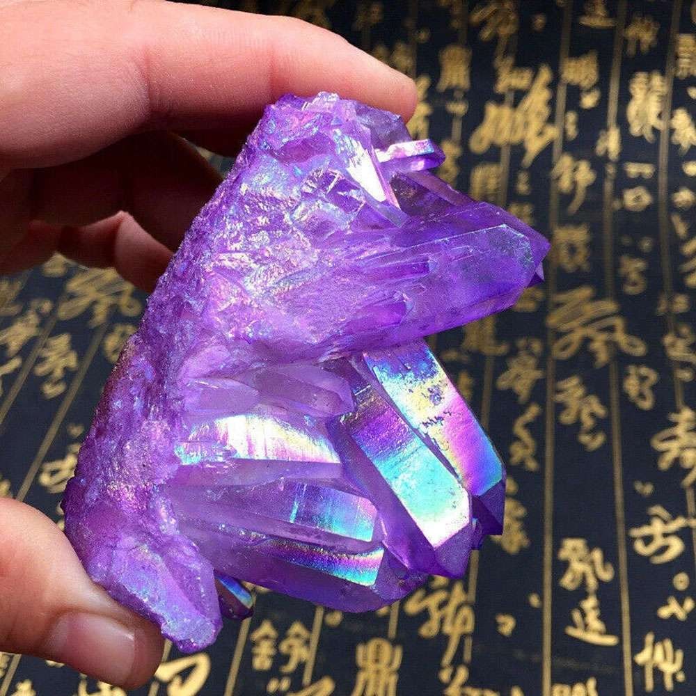 50g Raw Amethyst Crystal Quartz Cluster Specimens Healing Reiki Ornaments