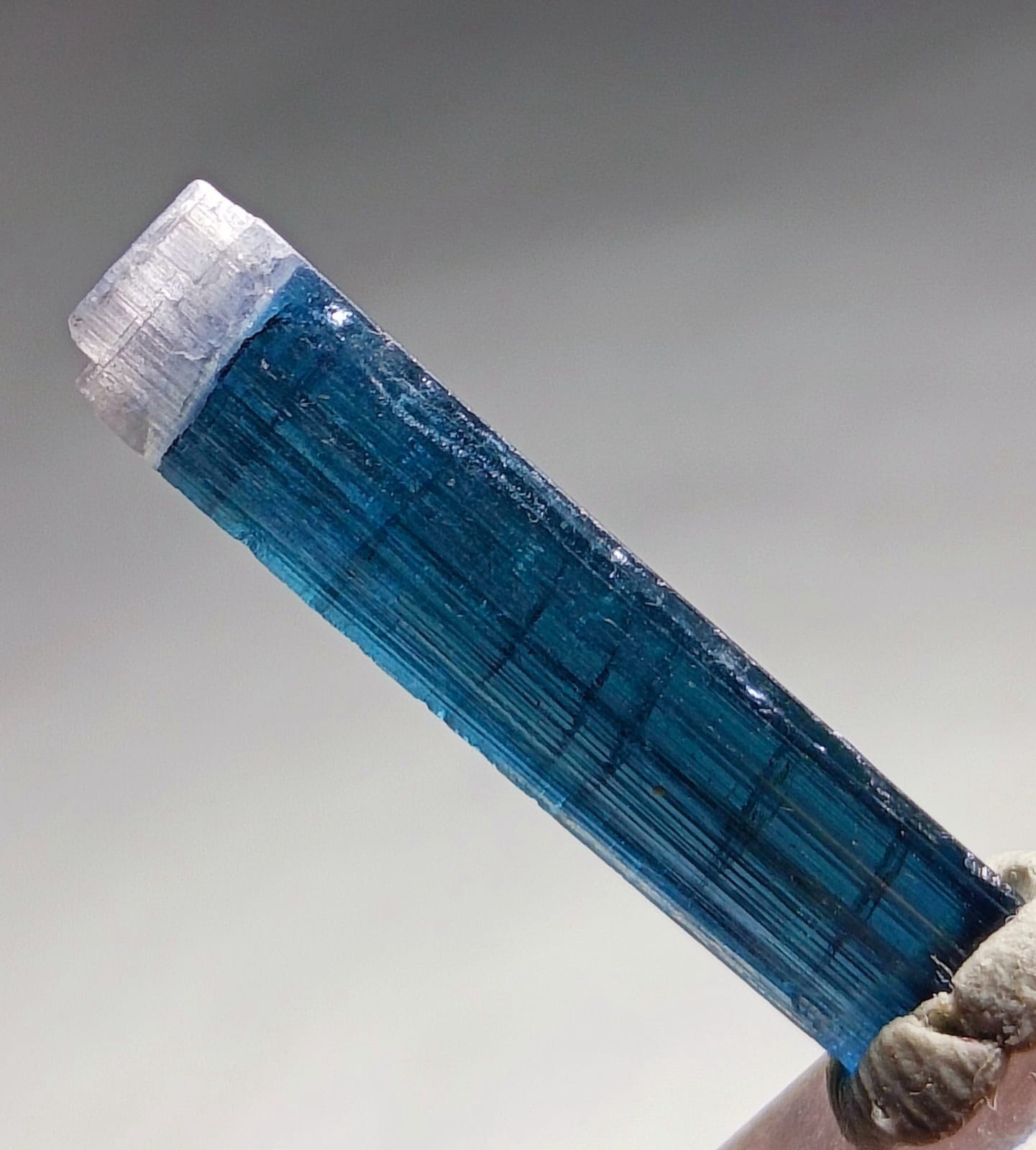 Saturated Naturel Top Qulaity Pinkcap Indicolite Tourmaline Crystal From Afg