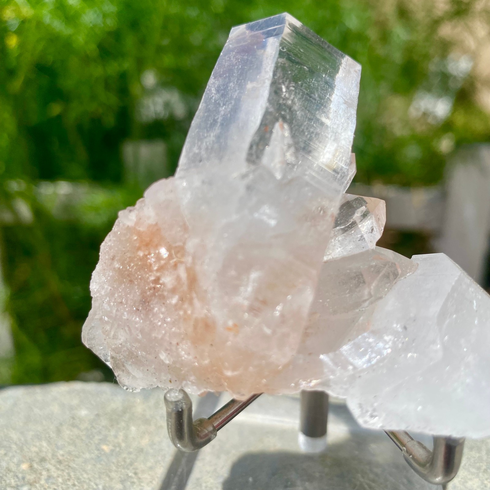 91G Natural Clear White Crystal Quartz Cluster Energy Healing Specimen