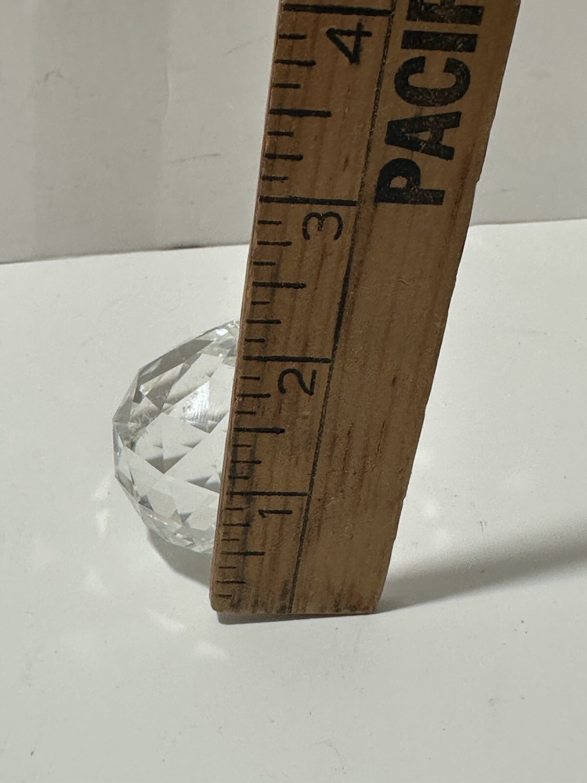 Hanging CRYSTAL BALL Clear Faceted Sphere Sun Catcher Rainbow Prism Ornament