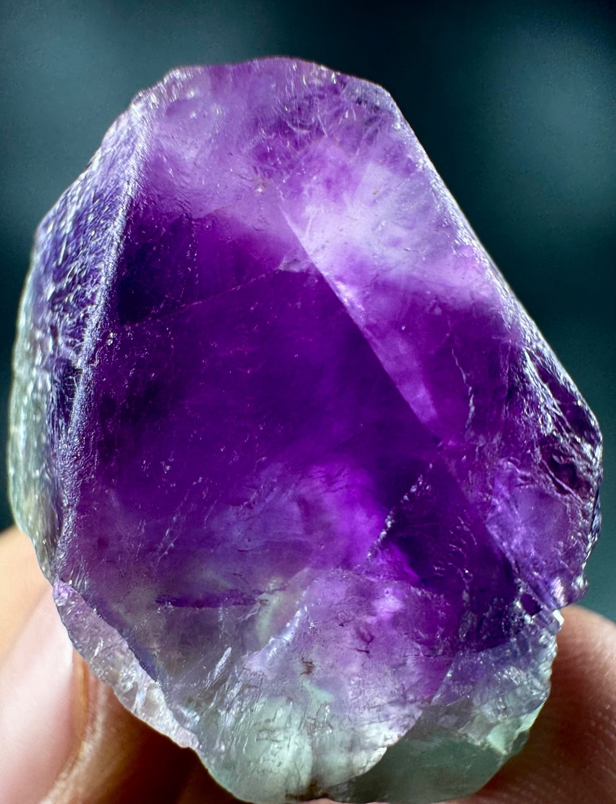 Aesthetic Natural Bi colour Fluorite crystal specimen mineral From Afghanistan