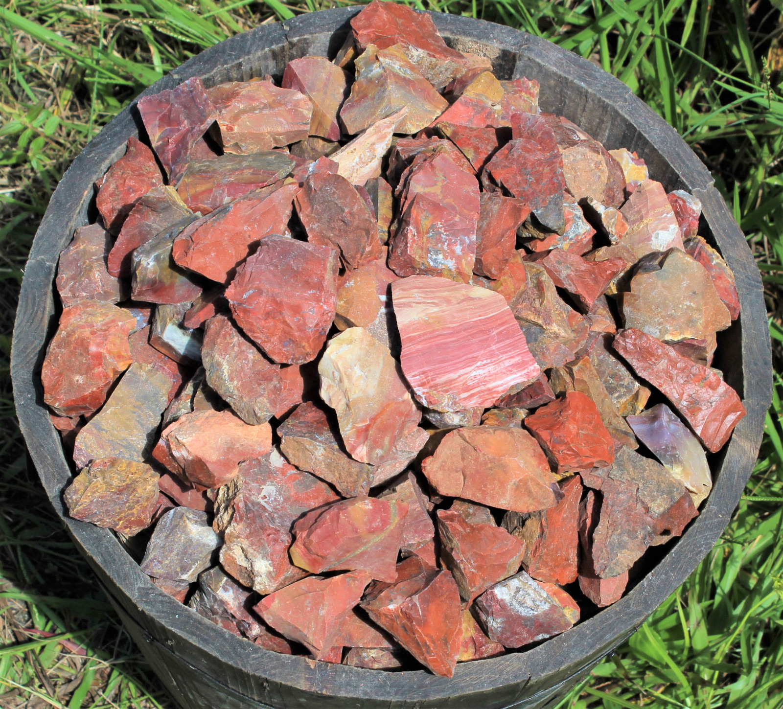 1/4 lb Bulk Lot Natural Rough Red Jasper (Raw Crystal Rock Mineral Brazil 4 oz)