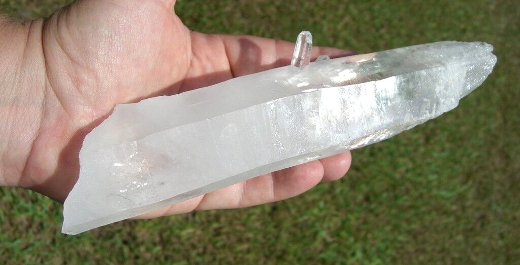 LEMURIAN Laser Quartz Crystal Point a Natural Frosted Beauty and Rare Formation