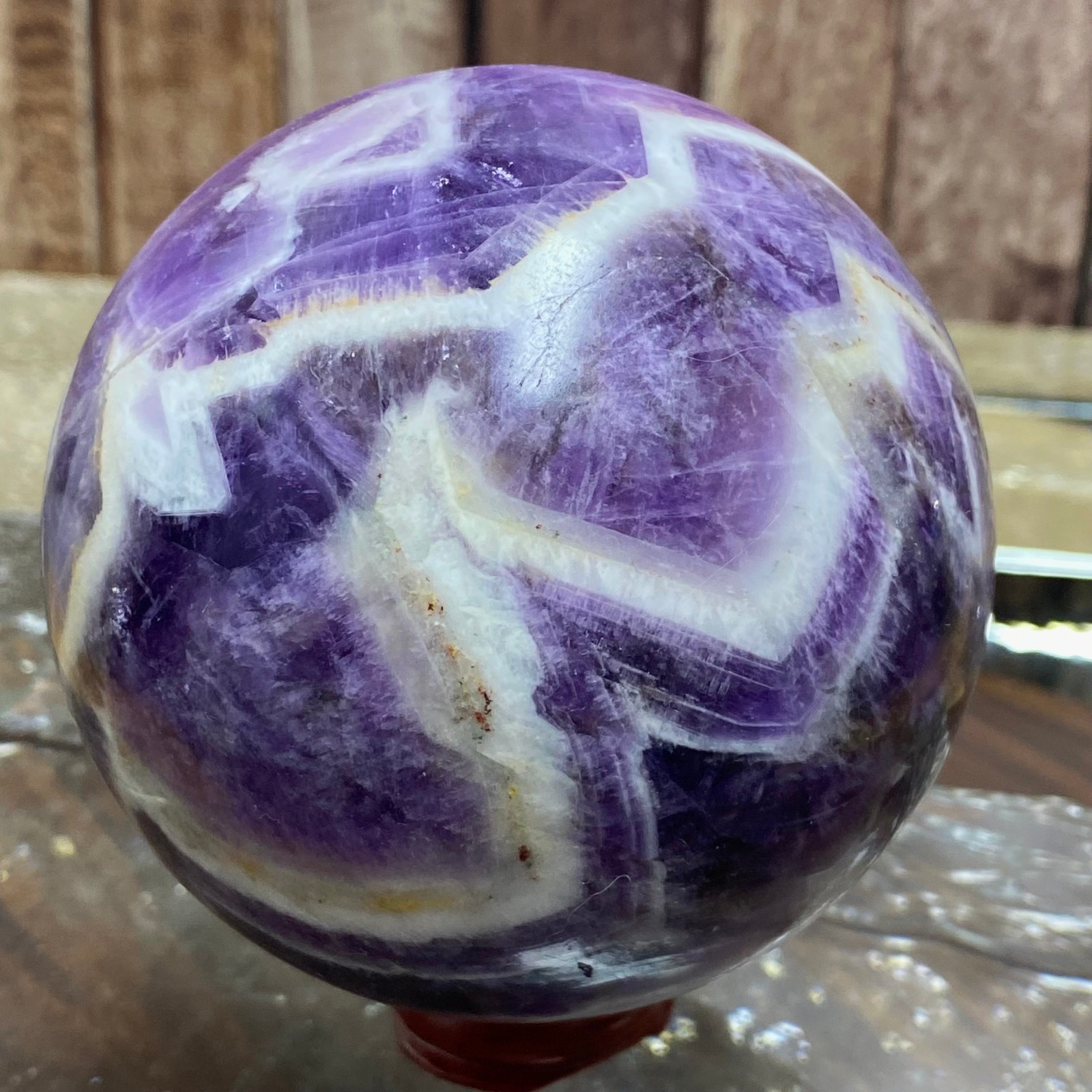 Natural Amethyst Crystal Ball Sphere Stone Reiki Chakra Meditation Decor 801 g